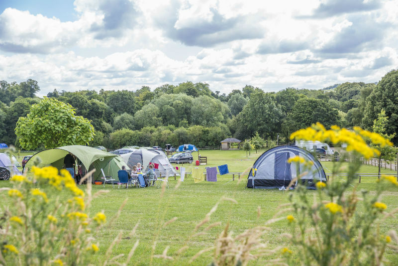 Swiss farm touring camping