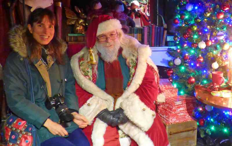Susie Kearley with Father Christmas