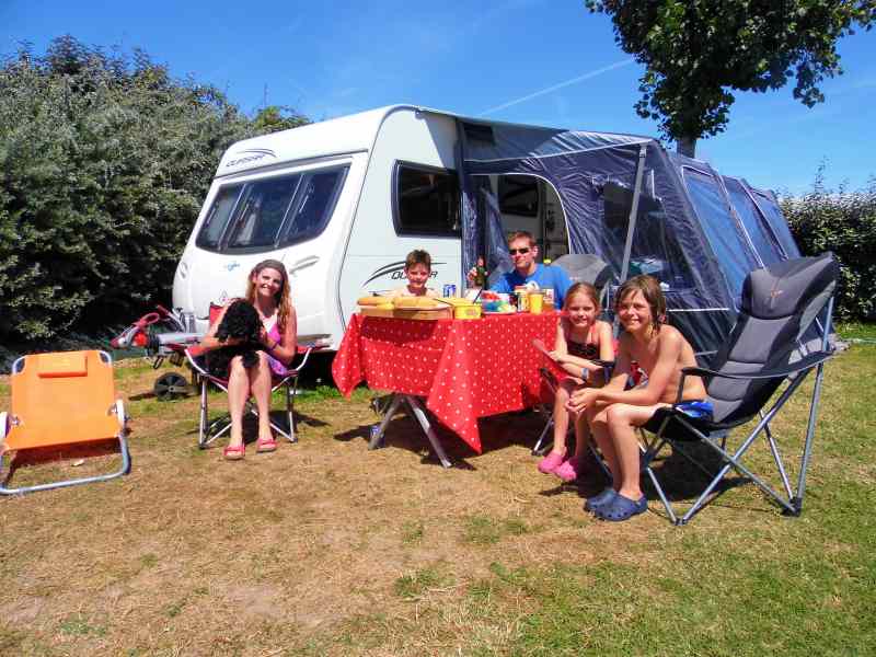 Caravan at Saint Gille site, france