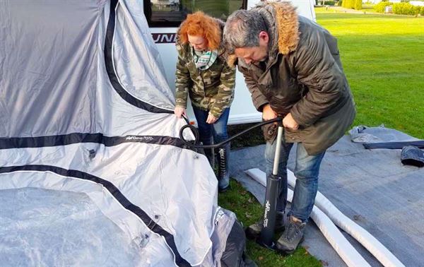 Inflating the Vando Rapide II 350 Inflating the Vando Rapide II 350