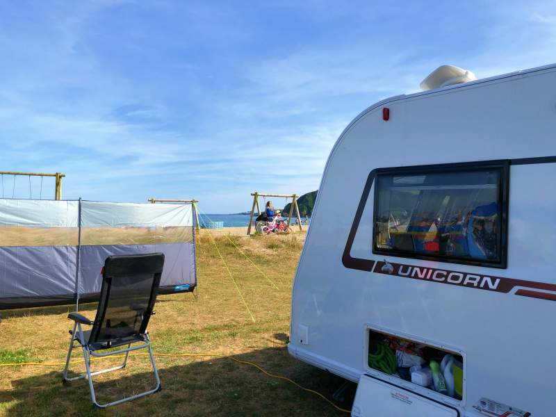 Pentewan Sands - great views