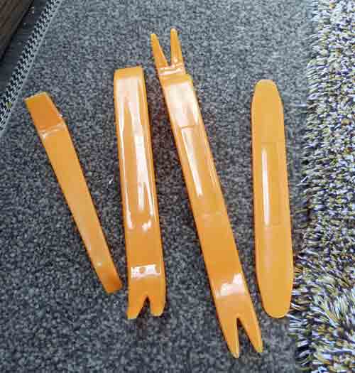 A set of trim removal tools