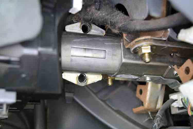 Ducato steering lock image - steering column