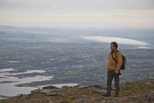 Admiring the views at the top of Croagh Patrick, near Westport - picture courtesy of Martin Dorey