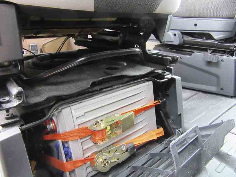 A battery in a motorhome