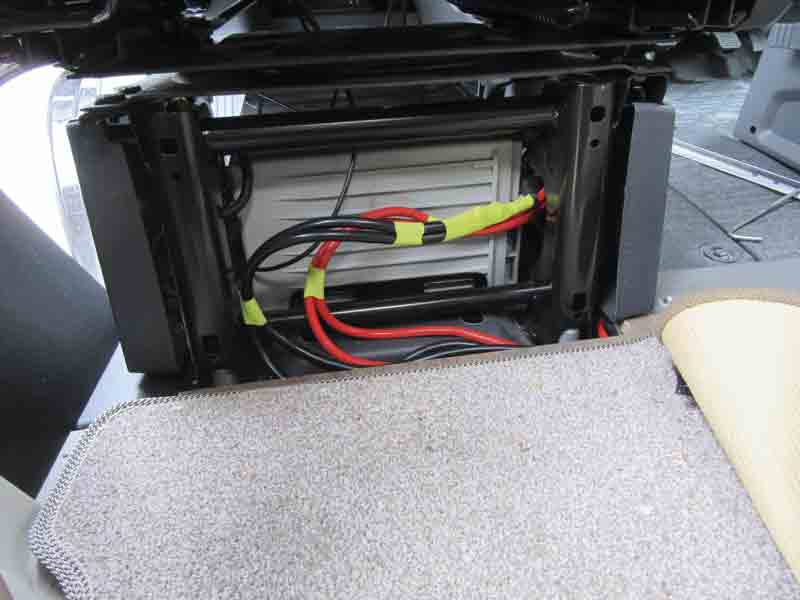 A battery in a motorhome