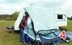 The pump makes inflating it easy