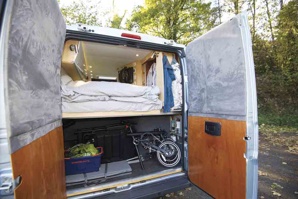 There&rsquo;s a large boot in the campervan