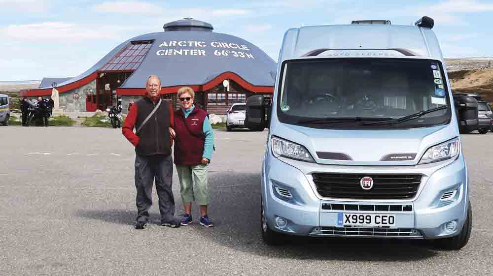 Image of Lois and Alan Parker with their campervan