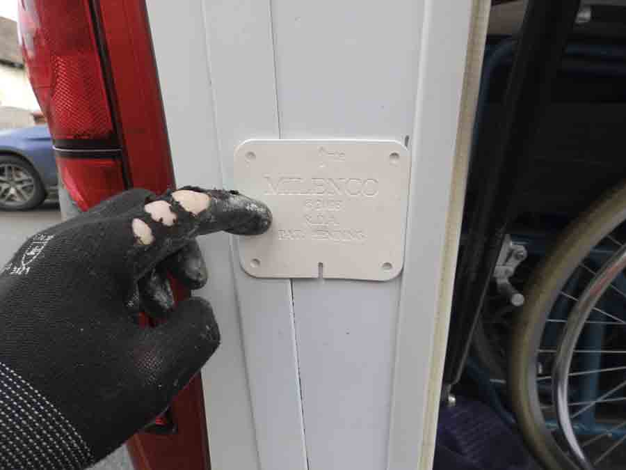 The gasket is used as a template to mark holes