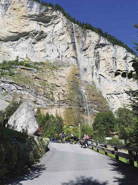 Staubbach Falls in Switzerland