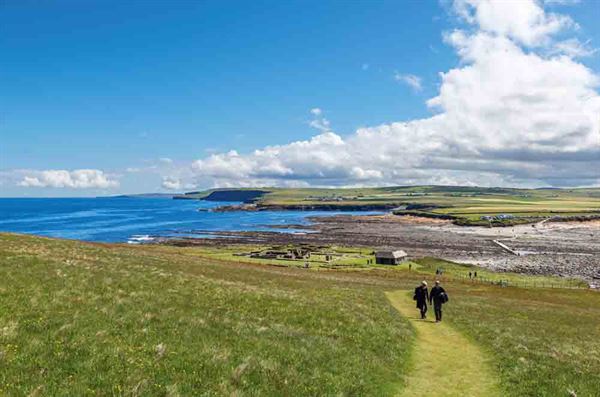 The view across the Viking settlement at the Brough of Birsay, Orkney - picture courtesy of Alamy Stock Photo