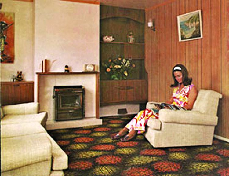 1970s Willerby holiday home interrior