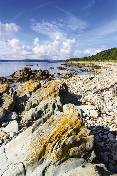 The rocky shoreline on the northwest coast of Arran - picture courtesy of Felicity Martin