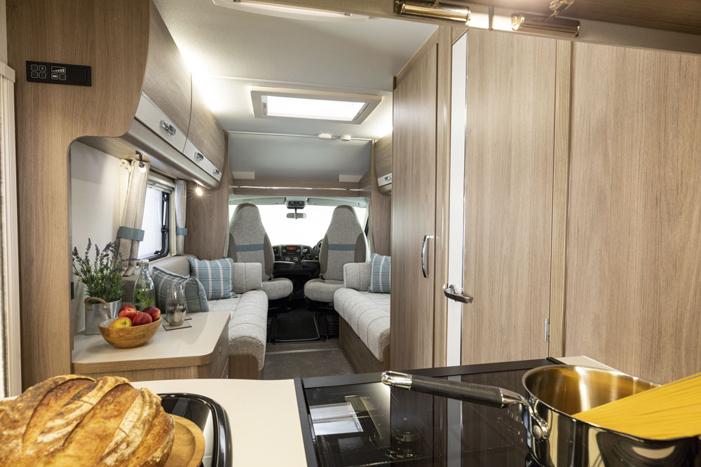 Interior view of the Compass Avantgarde CV60 motorhome