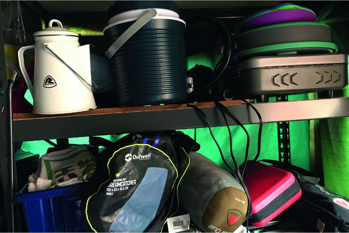 Storing your camping gear