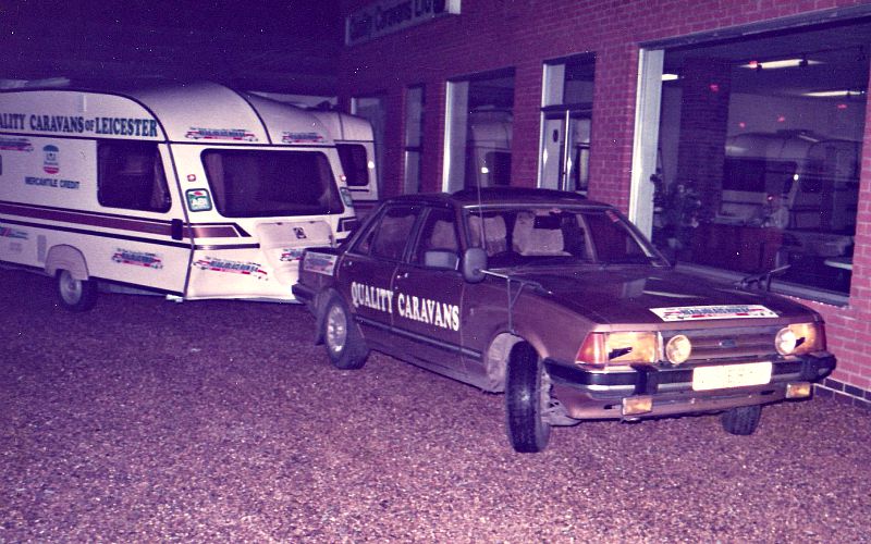 Ford Granada towing a 1984 Ace Diplomat 