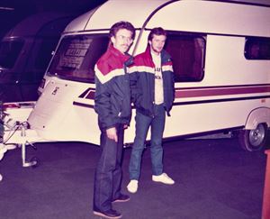 From left: Andrew Scott and Paul Clarke in 1984