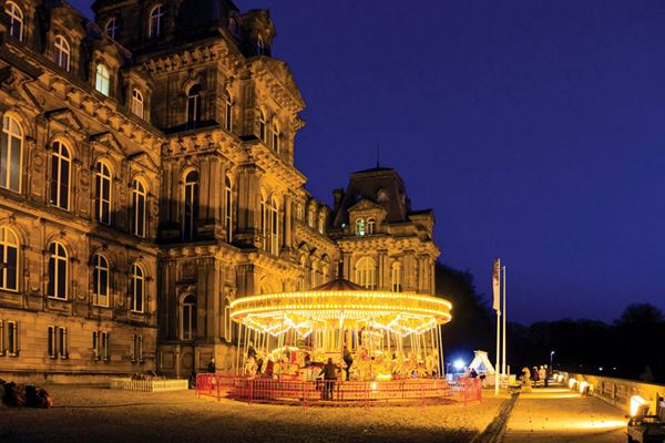 The merry-go-round on The Bowes Museum's terrace - picture courtesy of Felicity Martin