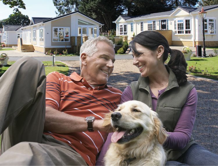 Couple in a park home