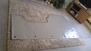 The template was created on paper and then used to map out the design