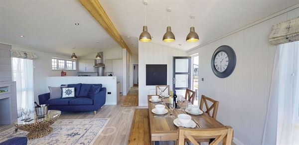 A Pathfinder lodge at Brean Country Club 