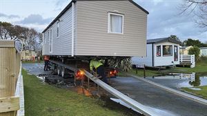 Ramps and supports are put in place