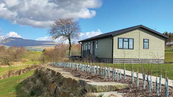 Many of the plots have views of Ingleborough mountain Many of the plots have views of Ingleborough mountain