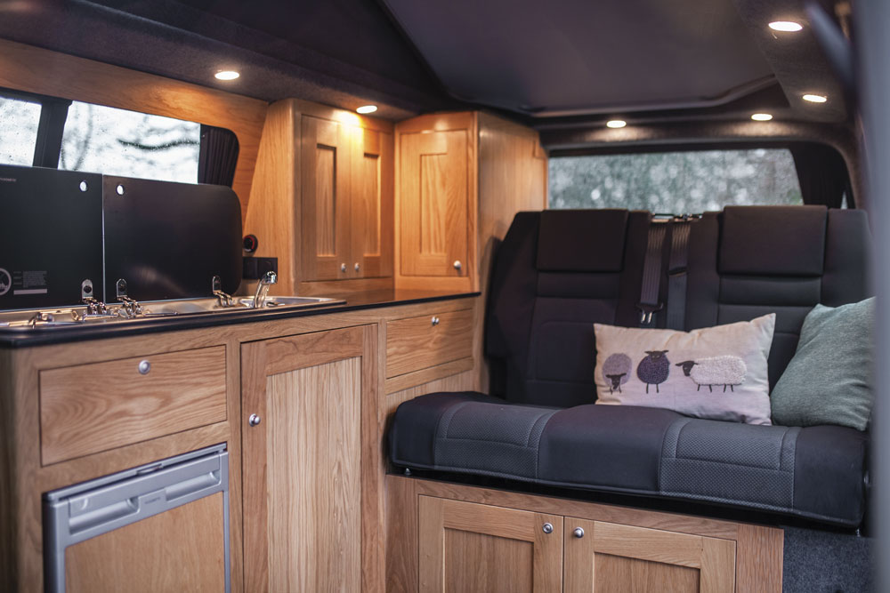 Inside a Rolling Homes campervan