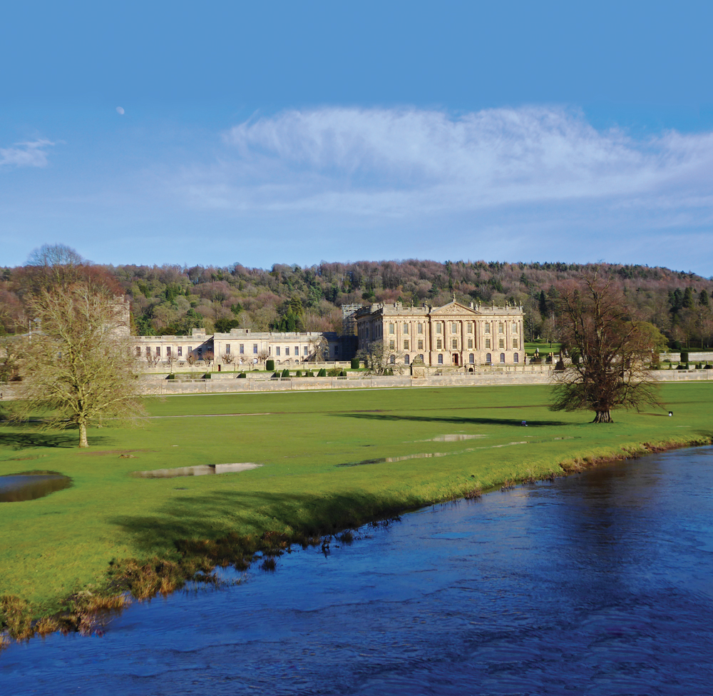Looking over to Chatsworth House