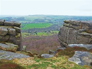 Looking across Derwent Valley from Froggatt Edge