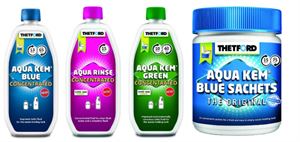 Thetford toilet chemicals (photo courtesy of Thetford) Thetford toilet chemicals (photo courtesy of Thetford)