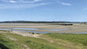 Train viaduct from Arnside to Grange Train viaduct from Arnside to Grange