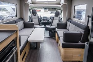 Redesigned for 2021, this Adria now has a double floor