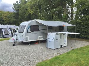 An example of an awning for a caravan An example of an awning for a caravan