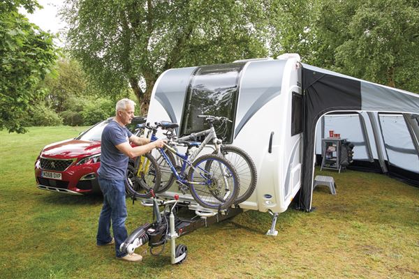 Solutions for carrying a bike on a caravan Solutions for carrying a bike on a caravan