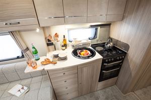 A typical oven in a caravan A typical oven in a caravan