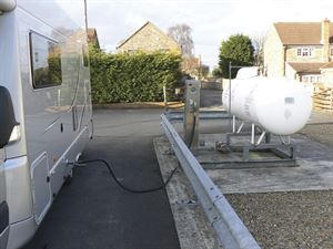 Refilling a motorhome