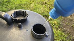 Flush and sterilise the water system