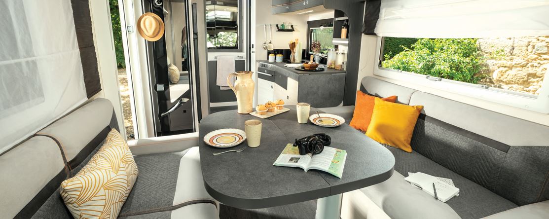 Front Lounge Motorhome - picture shows Chausson Titanium Premium motorhome