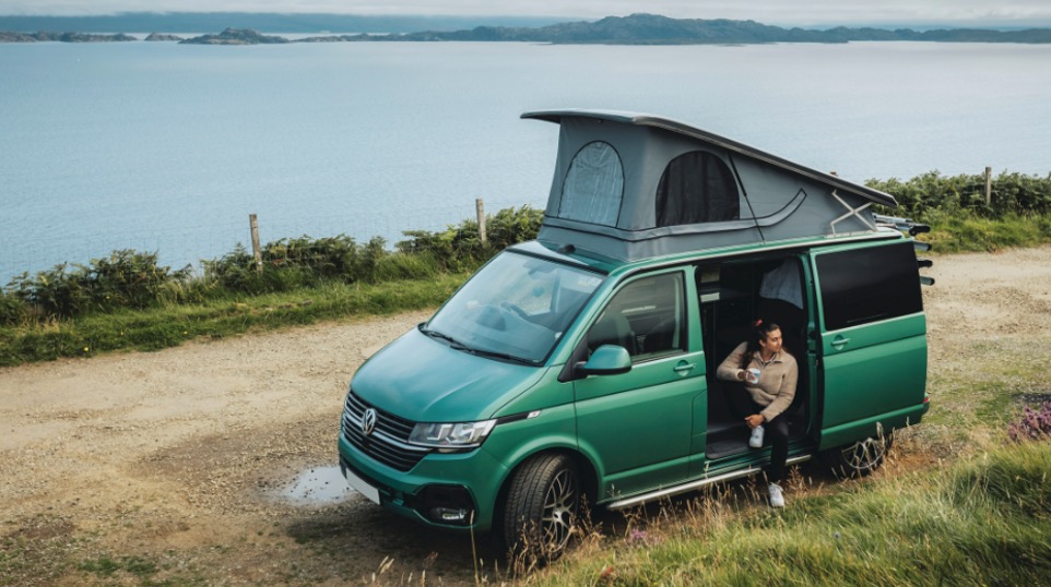 A rental campervan A rental campervan