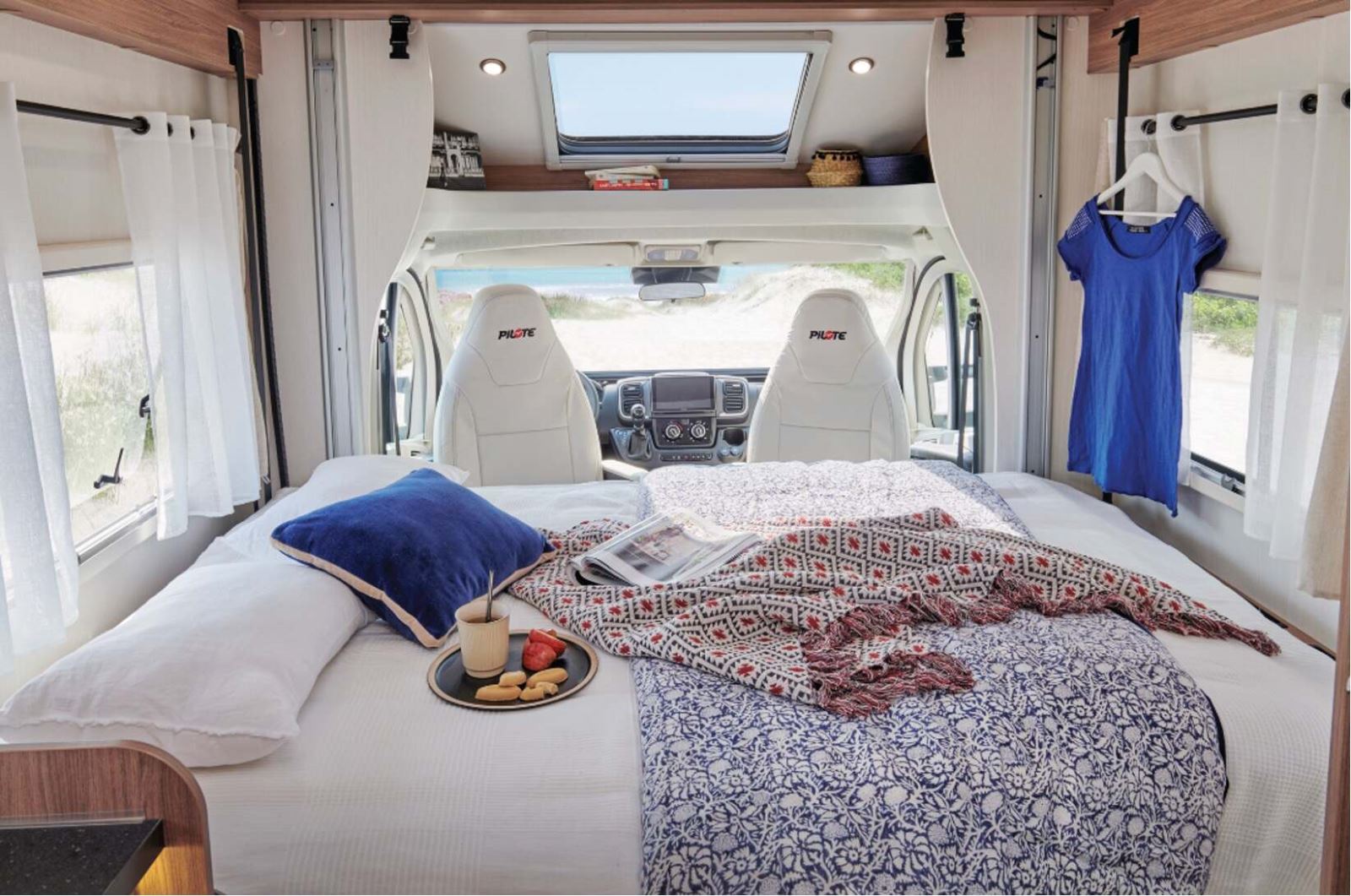 Drop-down beds have transformed the appeal of front lounge floorplans Inside the Pilote P626D