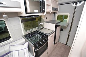 Auto-Sleeper Symbol kitchen (Credit: Peter Vaughan) Auto-Sleeper Symbol kitchen (Credit: Peter Vaughan)