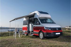 The Volkswagen California can be ordered with a roof bed - image courtesy of Volkswagen