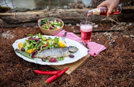 Grilled trout with summer salad Grilled Trout with Summer Salad