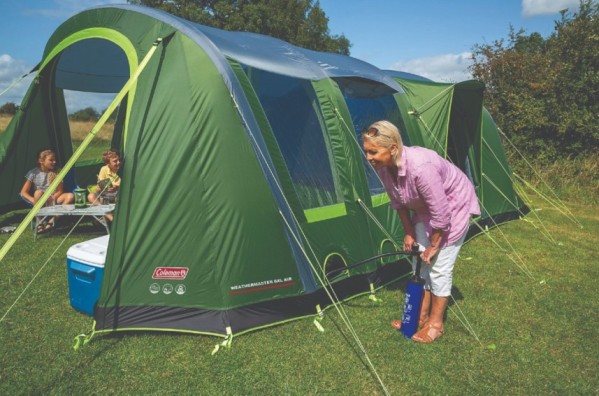 The interior of the Weathermaster 6XL Air BlackOut tent