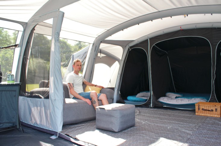 The lounge inside the Outdoor Revolution Kalahari PC 9.0 DSE
