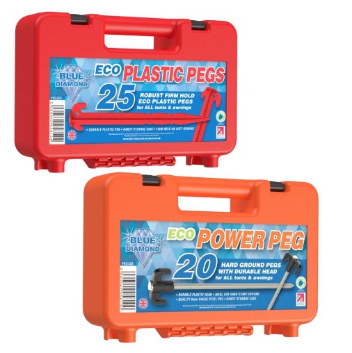 Recycled tent pegs