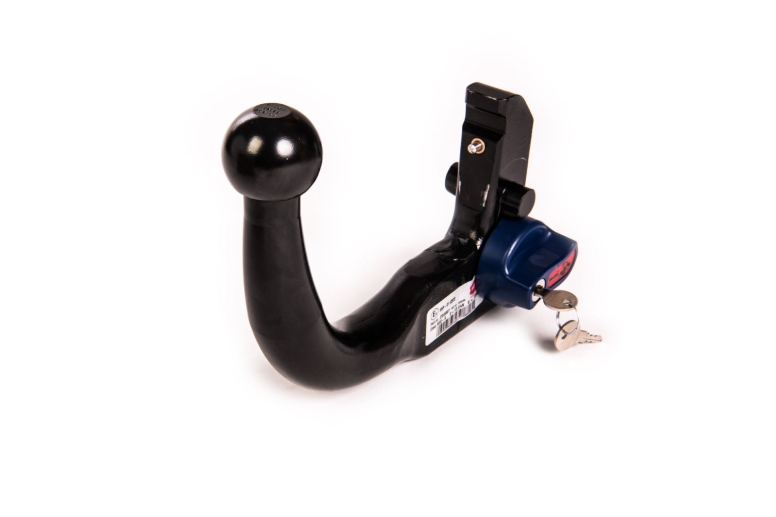 A detachable swan neck towbar A detachable swan neck towbar
