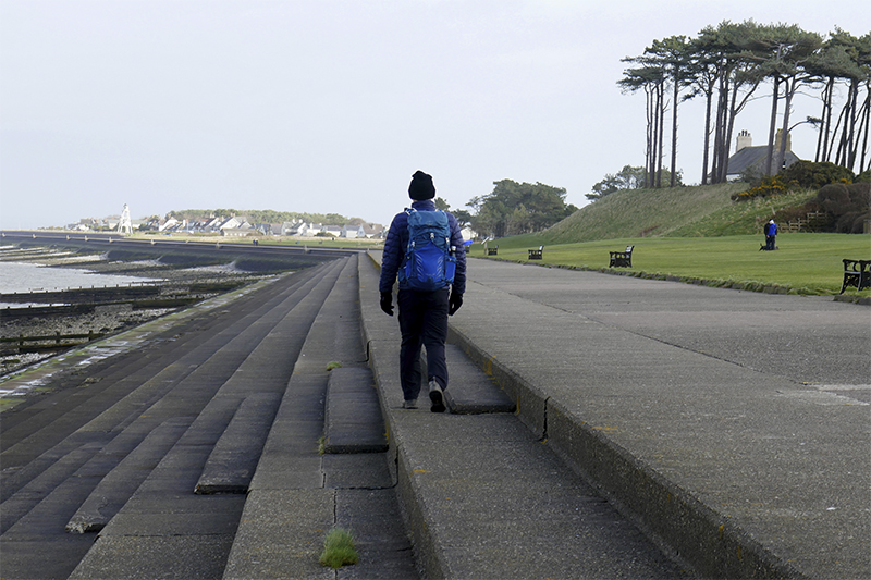 Walking along the promenade Walking along the promenade